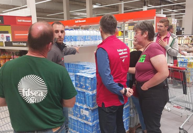 Stupeur de la section face aux promotions d'Auchan.