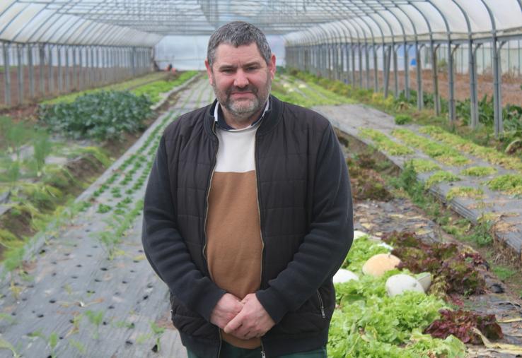 Olivier Corbin, maraîcher à Dollon, est candidat à la mairie aux prochaines municipales.