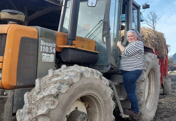Delphine Beucher, agricultrice à Rouez.